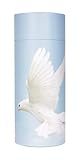 Urna de Cenizas dispersas, ecológica, Biodegradable, Tubo de dispersión (Paloma voladora), Paloma voladora, Large
