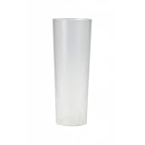 TELEVASO 500 Unidades - Vaso Tubo PLÁSTICO (PP) 300ml. IRROMPIBLE TRANSLÚCIDO - Granel - Precio Unidad 0,098€