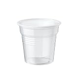 Palucart 1000 vasos de café de plástico de color transparente de 80 cc para bar, cafetera