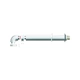 Ariston - Accesorio para Calentador de Agua Butano, Propano y Natural Next Evo X, Tubo de Salida de Humos para Calentadores Cámara Estanca, Instalación Horizontal, Fabricado para Instalación en España