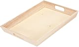 Artemio VIPB2535 - Bandeja Rectangular (Madera, 25 x 35 x 4,5 cm), Color Beige
