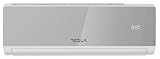 Tesla Aire Acondicionado Inverter Split 3.000 Frigorías [Hasta 30m2] (12.000 BTU) - Wi-Fi, Bomba de Calor, A++/A+++ Energético, Ultra Silencioso, Gas R32 (Gris)