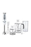 Braun MultiQuick 5 - Minipimer de 1000W Vaso Batidor 1250ml Blanco