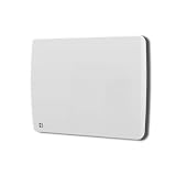 BESTHERM – Radiador eléctrico de pared con inercia de cerámica seca, 1000 W, ARIA, horizontal, color blanco