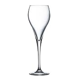 Arcoroc Set de 6 copas flauta Brio de vidrio 16 cl