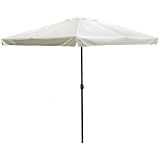 Acomoda Textil - Sombrilla de Jardín 3x3 m con Manivela, Tubo de Aluminio Ø48 mm y Respiradero Superior, Parasol para Terraza, Patio, Piscina y Exterior.