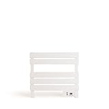 CREATE / Warm Towel Mini/Toallero Eléctrico de Suelo o Pared Blanco sin Patas / 52,3x8x55,8cm / Bajo Consumo, secatoallas, silencioso, Ultrafino, 150 W
