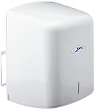 Jofel - Dispensador de Papel en Bobina hasta 205mm Mecha en Continuo, Bobina Especial para Dispensar por el Centro de la Base, Maxima Higiene, Carcasa ABS, Valor AG47000, Blanco