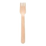García de Pou - 100 unidades - Tenedores 14 Cm Natural Madera