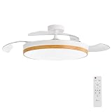 3NOD CONCEPT NATURE Ventilador de Techo con luz, Madera