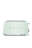 SMEG TSF02PGEU, Tostadora de 4 rebanadas 50's Style, Pastel green