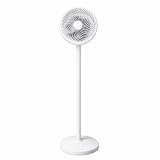 Max Star - Ventilador de Pie Silencioso 10' – Oscilación 120°, 3 Velocidades, 70W, Altura Ajustable, Modo Sueño, Flujo de Aire Potente, Blanco