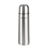 Orbegozo TRL 560, Termo para líquidos, 500 ml de Capacidad, tapón con pulsador dosificador, Acero Inoxidable, Mantiene Caliente 12 Horas, Mantiene frío 24 Horas, Color Plata