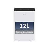facula - Deshumidificador Siroco 12 l/día | Control Inteligente | Depósito extraíble 3,2l | Secado de Ropa | Temp 1-24h