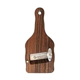 SANELLI AMBROGIO 1730.000 - Laminador Cortador de trufas de Madera de ovangkol, con Hoja Lisa, Madera, marrón, 23 x 9 x 2,5 cm