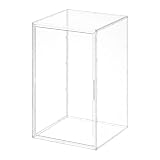Siyecioa Vitrinas para Colecciones, Vitrina Cristal Expositora, Caja Exhibición Acrílico Transparente Grande, Vitrina de Muñecas con Puerta para Zimomo I Grande Labubu Muñeco (60×36×36cm)