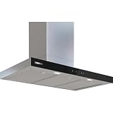 Siemens - Campana Extractora Decorativa de Pared, iQ500, 90 cm de ancho, acero mate antihuellas, LC97BDN30