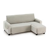 fundabel® Funda Cubre Chaise Longue Due, 240 cm, Brazo Derecho, Verde Piedra