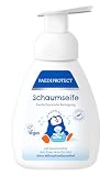 PAEDIPROTECT Jabón de espuma para niños y adultos, 240 ml, sin perfume e hidratante, con aloe vera, limpiador, pH neutro, jabón de manos vegano