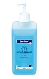 Sterillium, Hidroalcohólico, Desinfectante de Manos, Antiséptico, Amplio Espectro de Acción, Aporta Hidratación, Protección y Suavidad, Color Azul (500 ml)