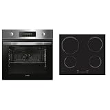 Candy Set Integrable: Horno Multifunción 70L + Placa Vitrocerámica 4 Fuegos 60cm, Display Touch