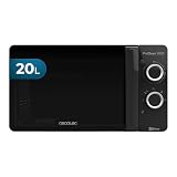 Cecotec Microondas ProClean 3030. 700 W, Capacidad 20L, Revestimiento Ready2Clean, 6 Niveles Funcionamiento, Temporizador 30 min, Modo Descongelar, Color Negro