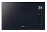 Haier Series 2&4 H38FMWID4ID27N​ Microondas Integrable con Grill, 8 Niveles Potencia, 6 Funciones, Interfaz táctil, Boton de Apertura de Puerta (no táctil), 8 Automenús, Bloqueo seguridad, Negro