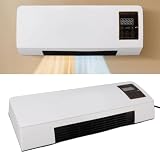 Mini Unidad de Aire Acondicionado Aire Pared Portátil 2en1 Frío Calor Remoto Táctil Ángulo