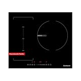 Corberó - Placa de Inducción | CCIG373FLEX | 60cm | 3 Zonas con Zona Flex | 7300W | Control Táctil Slider | 9 Niveles | 3 Booster | Temporizador | Desconexión automática | Cristal Ilva