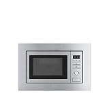 Smeg FMI017X Integrado - Microondas (Integrado, Microondas con grill, 20 L, 800 W, Botones, Giratorio, Acero inoxidable)