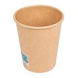 García de Pou 50 unidades - Vasos Bebidas Calientes 1 Pared 240 Ml 280 + 18 Pe G/M2 Ø8/5,6X9,2 Cm Marrón Cartoncillo (233.00)