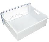 Cajón superior largo para congelador, 36,8 x 32 x 13 cm, color blanco