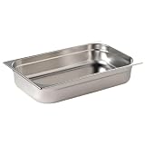 Vogue K903 acero inoxidable 1/1 Gastronorm Pan, 65 mm