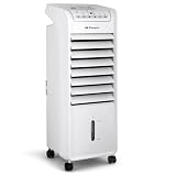 Orbegozo Air 46 Climatizador Evaporativo 3 En 1, 3 Velocidades, Temporizador, Acumuladores De Frío, Depósito De 6 L, Mando A Distancia, Silencioso, 55 W, Plastico/Metal