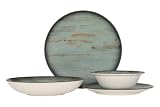 Bonna Juegos de vajilla - Madera - 24 piezas - 6 Personas - Porcelana