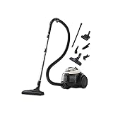 AEG AL61H4SW Aspiradora de Trineo Sin Bolsa, 700W de Potencia, Filtro Lavable HEPA H13, Depósito 1,6L, Fácil Vaciado, Radio acción 12 m, 74dB de Ruido, Cepillo Muebles, Blanco