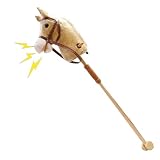 Genérico Caballitos De, De Montar De Madera para Juego De Simulación | Juguetes Sonoros para Niños y Niñas Juego de Roles Vaquerita Interior Exterior Fiesta Navidad Cumpleaños