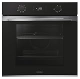 Haier ID Series 2 H6 ID2P3T1HTX - Horno Multifunción Hidrolítico, 78L, Cocción multinivel, 9 Funciones, Display táctil y mandos giratorios, Guía Telescópica, 2 Cristales en puerta, Negro e Inox