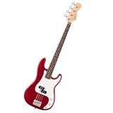 Squier by Fender Debut Precision Bass Bajo Eléctrico Principiantes Rojo