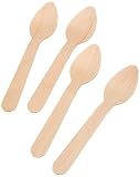 García de Pou - 100 Unidades - Cucharillas Café 11 cm Natural Madera