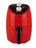 JATA JEFR1222 - Freidora de Aire 2 L sin Aceite 200ºC, Air Fryer Compacta, Termostato Regulable, Temporizador 30 min, Cestillo Antiadherente sin BPA, Cocina Saludable para 2-3 Personas