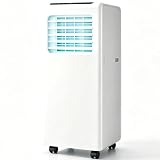 GEJLELDS Unidad de Aire Acondicionado portátil, Independiente, 14000 BTU | Aire Acondicionado sin Unidad Exterior, silencioso, con Ruedas y Control Remoto para la Oficina 9000BTU