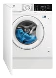 Electrolux EN7F4842OF Lavadora Integrable 8 kg, 1400 rpm, SteamCare con Vapor FreshScent, SensiCare, Time Manager, Display XL LCD, Motor Inverter, Programa Rápido, Certificado Woolmark Blue, Clase B