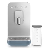 Cafetera superautomática - SMEG BCC13SBMEU, 19 bar, 1350 W, Azul tormenta