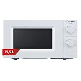 Corberó - Microondas Libre Instalación | CMICM250W | 19,5 L | 700 W | Control Manual| 5 Niveles de Potencia | Descongelación | Plato Giratorio 24,5 cm | Blanco