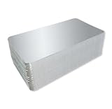 Bolsemack Bases de Cartón Metalizadas Plata 17x23cm (Pack 25 uds) | Bandejas para envasado al vacío de Alimentos | Cartón Reciclado Antihumedad | Fabricado en Europa