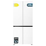 Cecotec Frigoríficos 4 Puertas No Frost de 456L Bolero CoolMarket 4D 456 SBI Matt White Glass D. 189,5 cm de Alto, 83 cm de Ancho, Clase D, MetalFlex Cooling, Freshness Flex, Capacidad Extra, Blanco