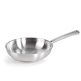 LACOR 45424 - Sartén Foodie - Acero inox 18/10, 24 cm, Sin Antiadherente