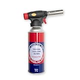 BESCH Soplete de Cocina Profesional con Gas Butano Propano 227g – Llama Ajustable, Encendido Seguro y Preciso, Ideal para Flambear, Parrilla, Postres, Soldadura y Bricolaje