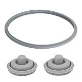 Pack 3 Repuestos para Olla a Presión WMF Perfect Plus y Perfect – Incluye 1x Gomas de Sellado (Ø22 cm) + 2x Juntas para Válvula, Tapa, Olla Express y Mango – Compatible con Modelos de 2,5L a 8,5L